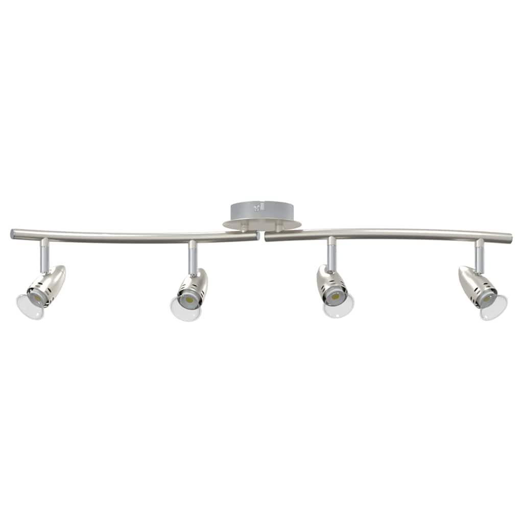 Vidaxx spot de plafond avec spots nickel 27 x 10 x 12 cm métal