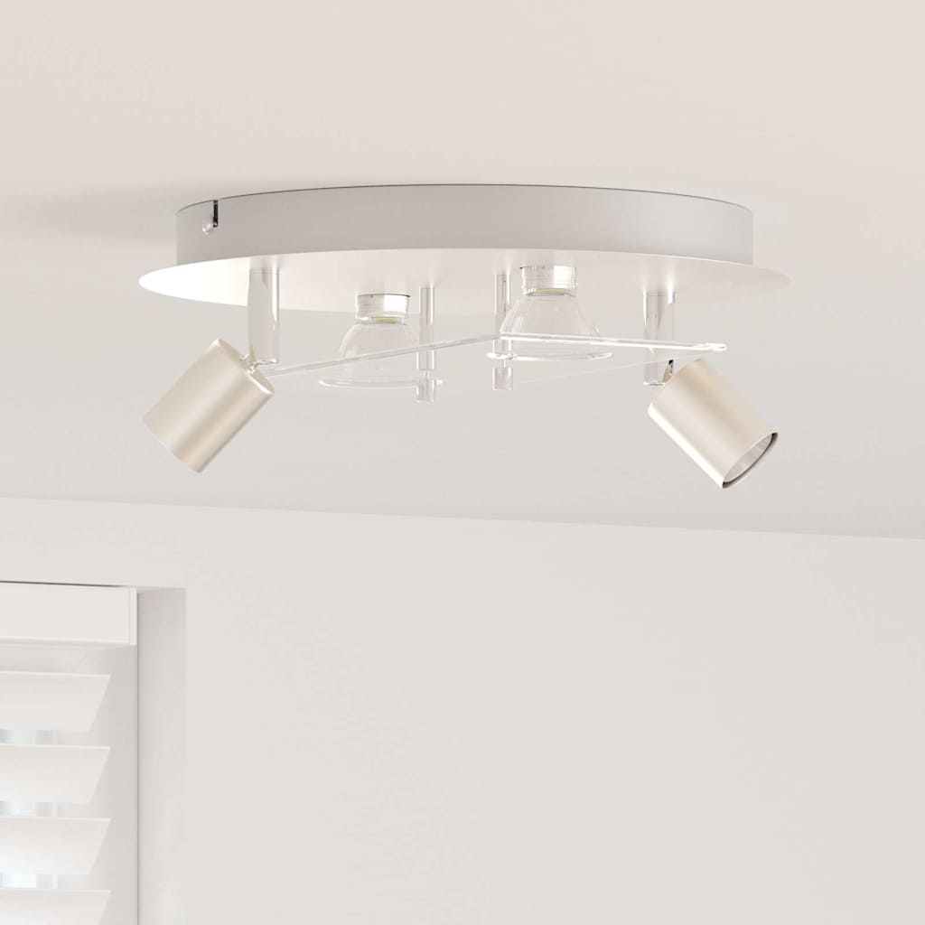 Vidaxl spot de plafond nickel 29 x 29 x 11 cm acier et verre