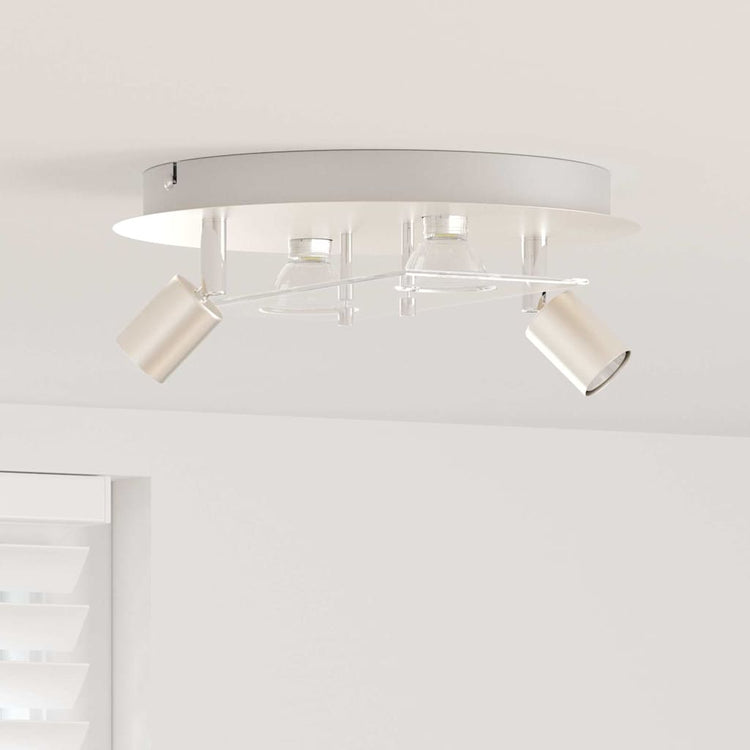Vidaxl spot de plafond nickel 29 x 29 x 11 cm acier et verre