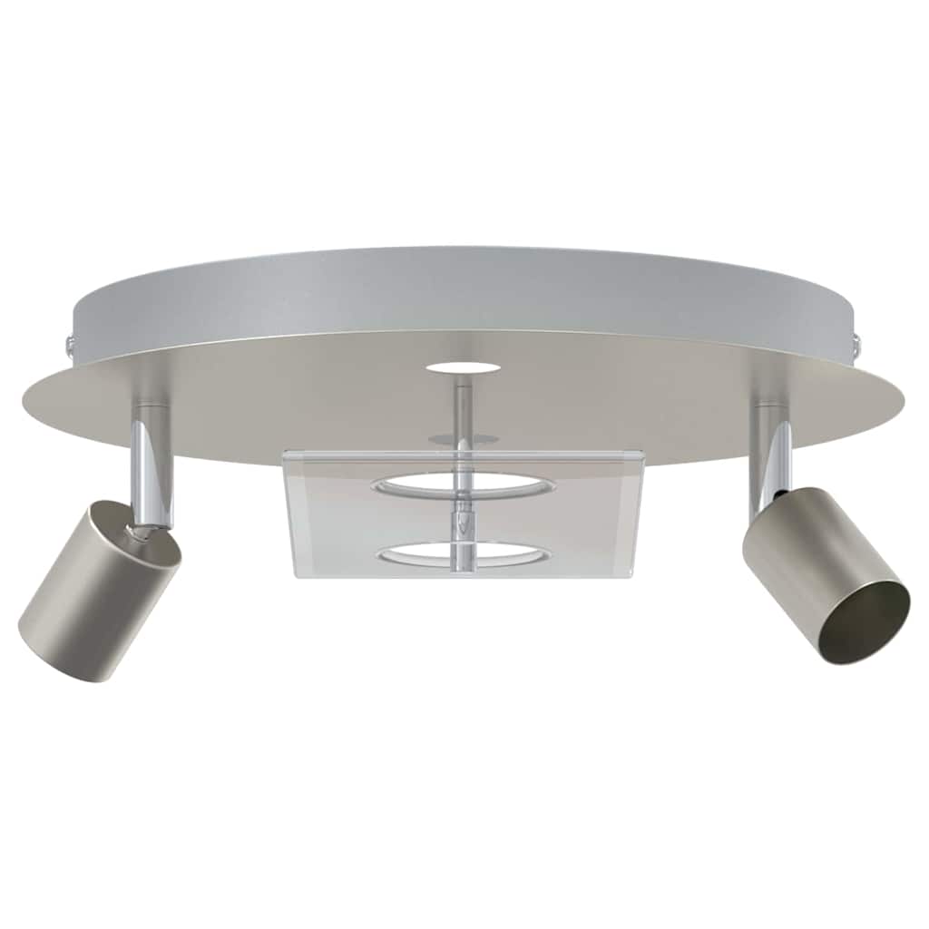 Vidaxl spot de plafond nickel 29 x 29 x 11 cm acier et verre