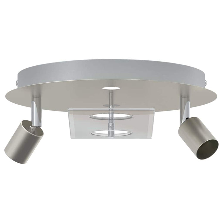 Vidaxl spot de plafond nickel 29 x 29 x 11 cm acier et verre