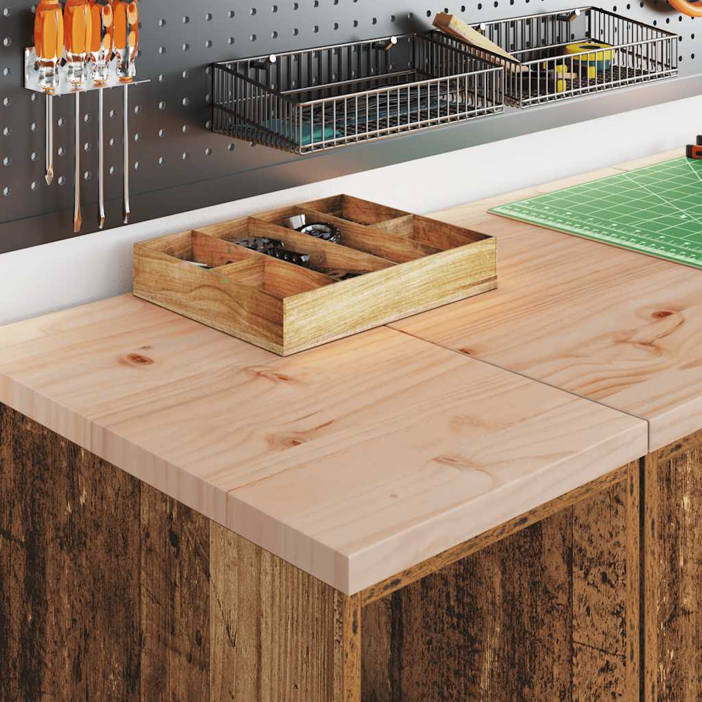 VidaXL armoires de garage 2 pcs bois traité, vieux bois