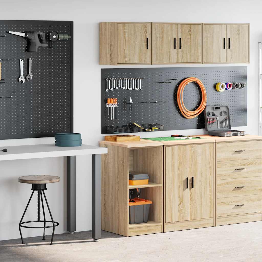 Vidaxx armoires de garage 2 pcs panneaux de particules couleur chêne sonoma