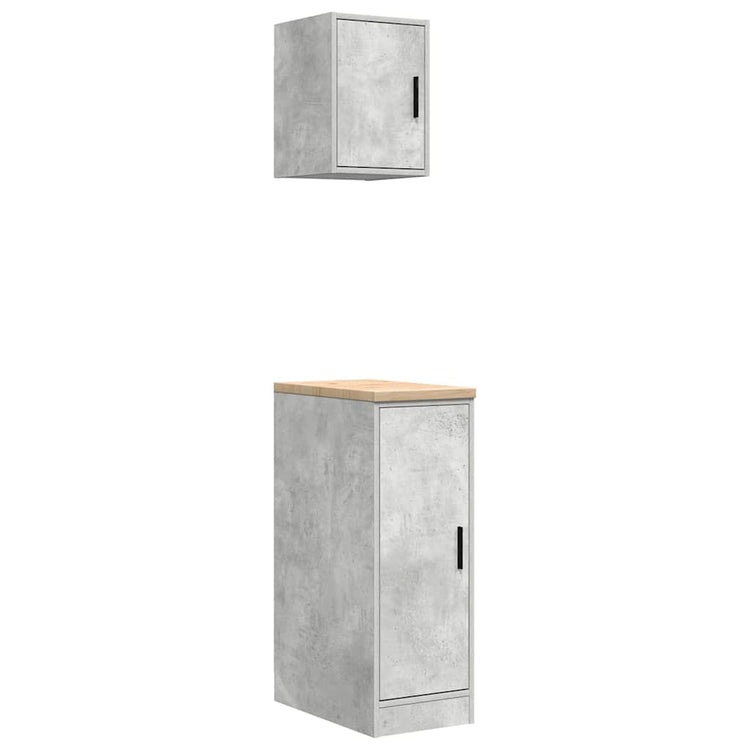 Vidaxx armoires de garage 2 pcs bois d'ingénierie béton gris