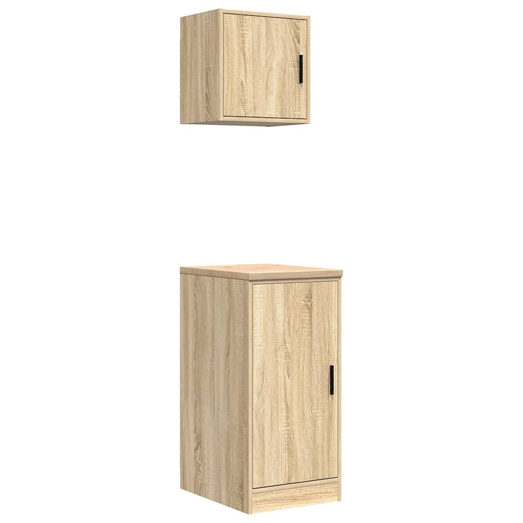 Vidaxx armoires de garage 2 pcs panneaux de particules couleur chêne sonoma