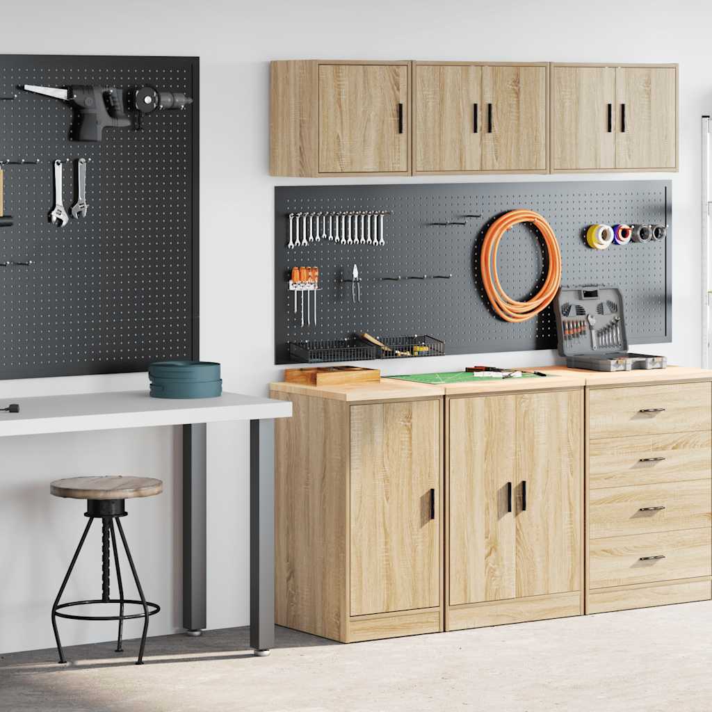 Vidaxx armoires de garage 2 pcs panneaux de particules couleur chêne sonoma