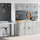 Vidaxx armoires de garage 2 pcs bois d'ingénierie béton gris