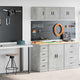 Vidaxx armoires de garage 2 pcs bois d'ingénierie béton gris