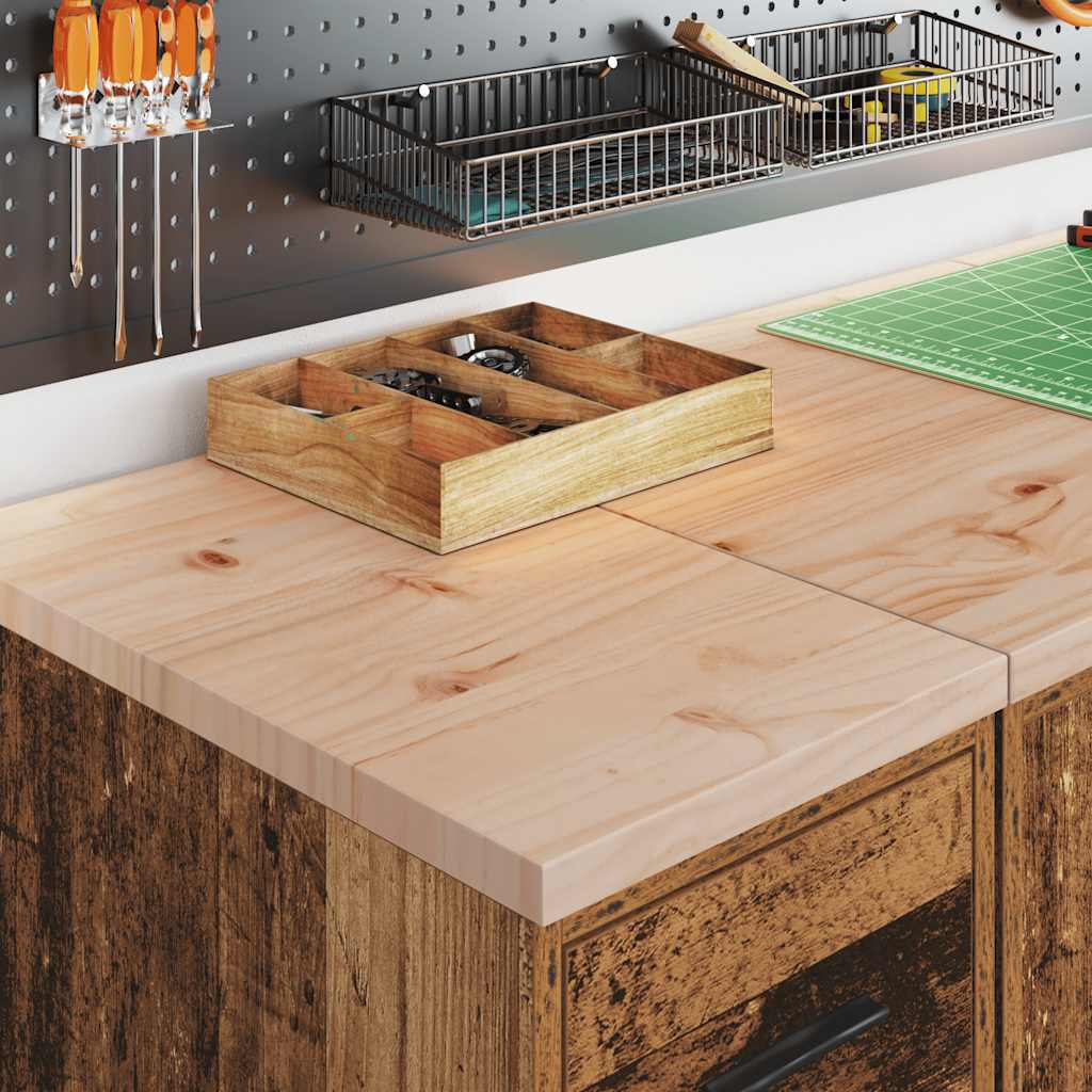 VidaXL armoires de garage 2 pcs bois traité, vieux bois