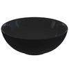 Vidaxx lavabo ø28x10 cm céramique noir brillant