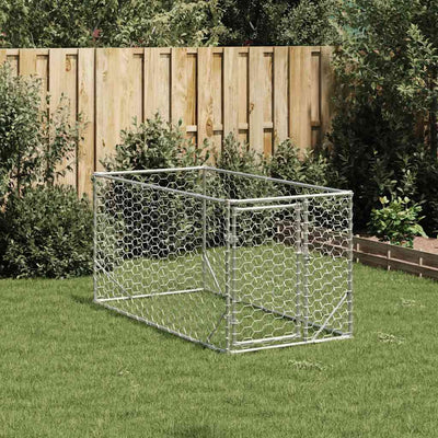 Vidaxxl niche d'extérieur avec porte 2x1x1 m en acier galvanisé