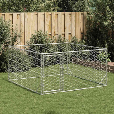 Vidaxxl niche d'extérieur avec porte 2x2x1 m en acier galvanisé