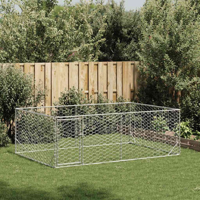 Vidaxxl niche d'extérieur avec porte 3x2x1 m en acier galvanisé