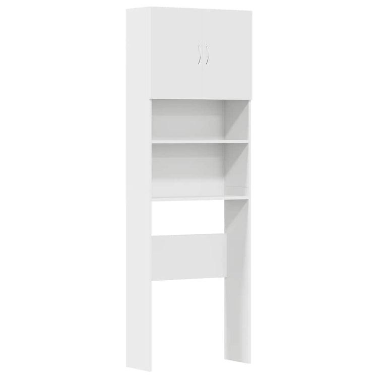 Vidaxx meuble lave-linge 64x24x190 cm bois fini blanc