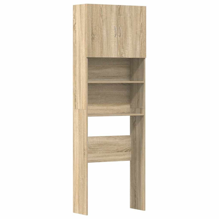 Vidaxx meuble lave-linge 64x24x190 cm finition bois et chêne sonoma coloré