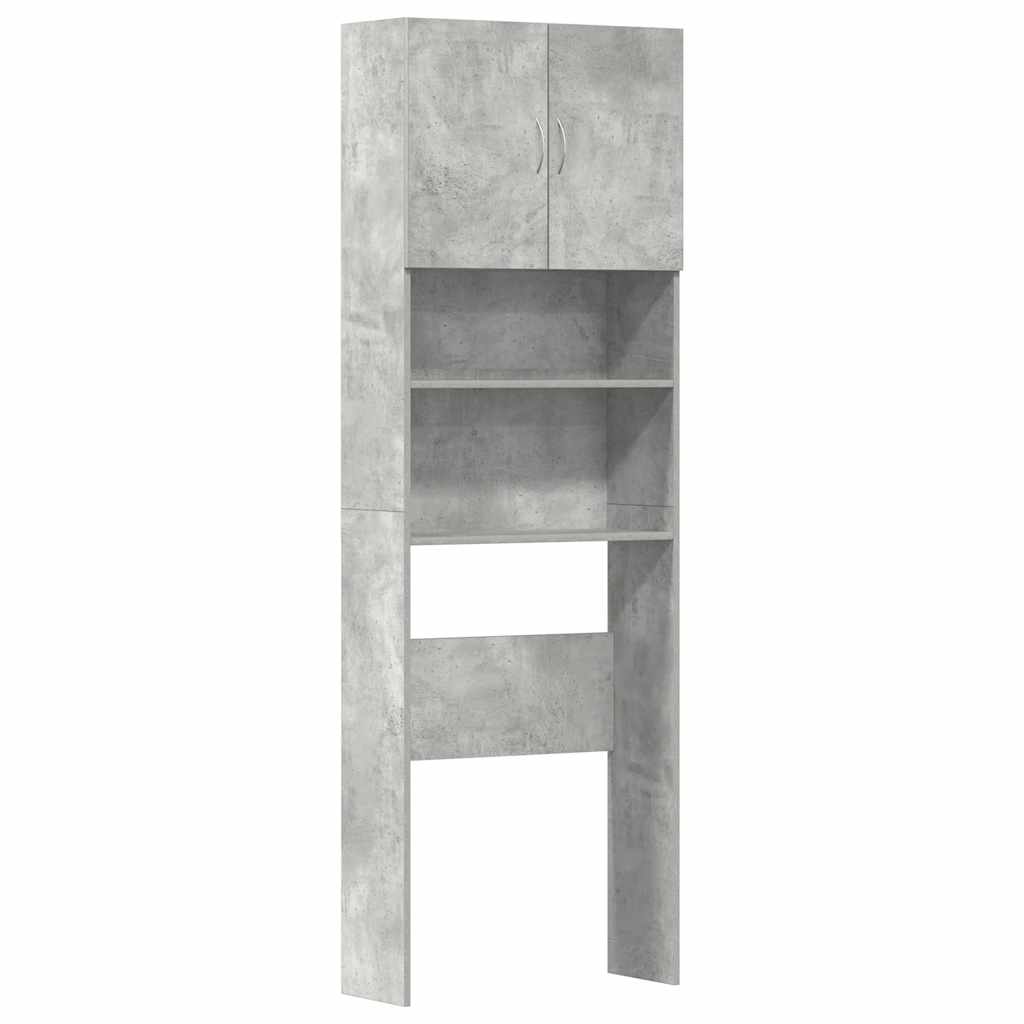 Vidaxx meuble lave-linge 64x24x190 cm bois d'ingénierie béton gris