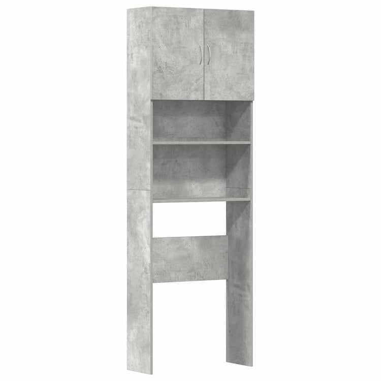 Vidaxx meuble lave-linge 64x24x190 cm bois d'ingénierie béton gris