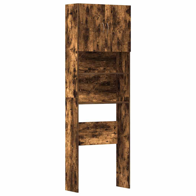 Vidaxx meuble lave-linge 64x24x190 cm bois traité, chêne fumé