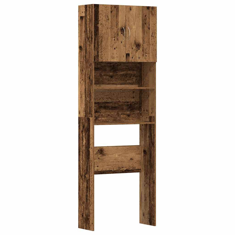 Vidaxx meuble pour machine à laver 64x24x190 cm bois fini, couleur bois ancien