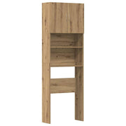 Vidaxx meuble lave-linge 64x24x190 cm bois travaillé, coloris chêne artisanal - afbeelding 2