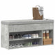 Vidaxx banc à chaussures 102x30,5x45 cm bois d'ingénierie béton gris