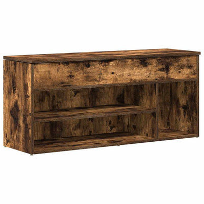 Vidaxx banc à chaussures 102x30,5x45 cm bois traité, chêne fumé