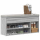 Vidaxx banc à chaussures 102x30,5x45cm bois d'ingénierie gris couleur chêne sonoma