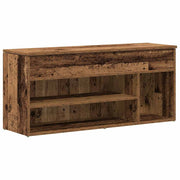 Vidaxx banc à chaussures 102x30,5x45 cm bois fini, couleur bois ancien - afbeelding 2