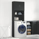 Vidaxx meuble pour machine à laver 64x24x190 cm bois fini noir