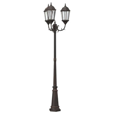VidaXL éclairage de jardin bronze 61 x 53 x 235 cm aluminium et verre