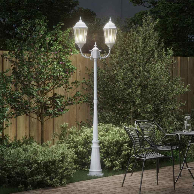 Vidaxx éclairage de jardin blanc 68 x 20 x 235 cm aluminium et verre