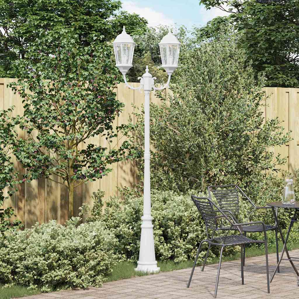 Vidaxx éclairage de jardin blanc 68 x 20 x 235 cm aluminium et verre
