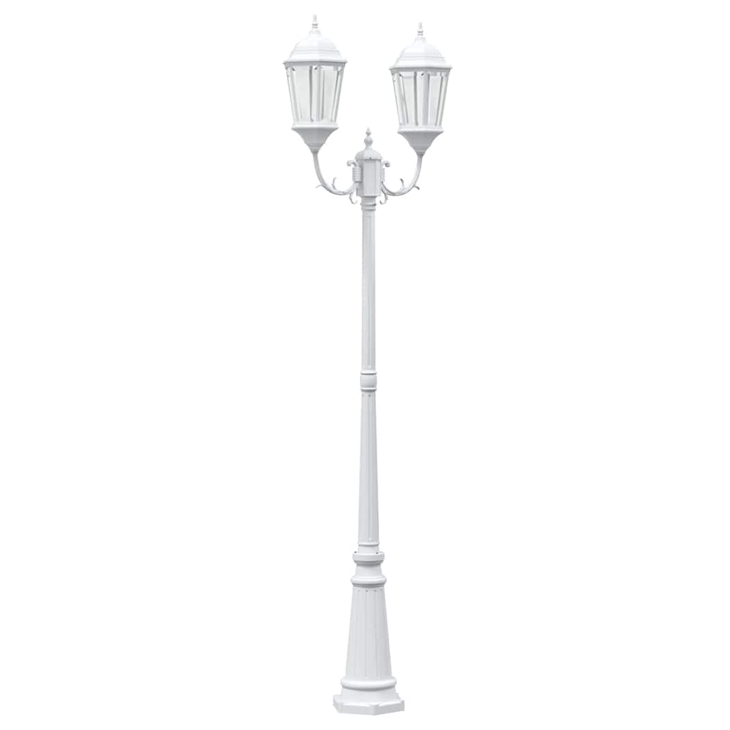 Vidaxx éclairage de jardin blanc 68 x 20 x 235 cm aluminium et verre