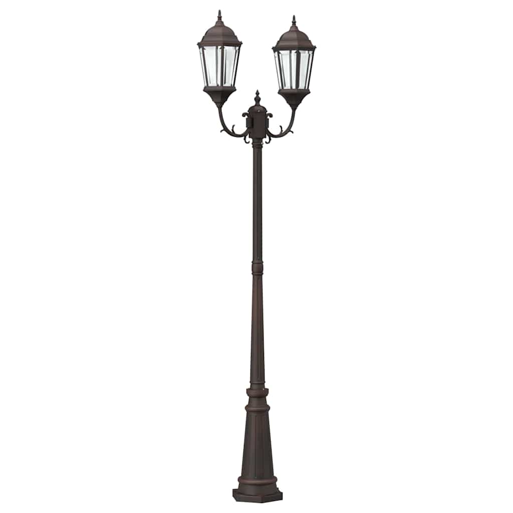 VidaXL éclairage de jardin bronze 68 x 20 x 235 cm aluminium et verre