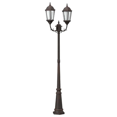 VidaXL éclairage de jardin bronze 68 x 20 x 235 cm aluminium et verre