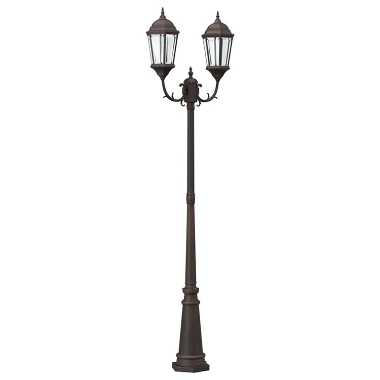 VidaXL éclairage de jardin bronze 68 x 20 x 235 cm aluminium et verre