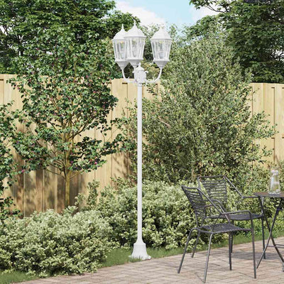 Vidaxx éclairage de jardin blanc 57 x 49 x 241 cm aluminium et verre