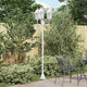 Vidaxx éclairage de jardin blanc 57 x 49 x 241 cm aluminium et verre