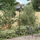 Vidaxx éclairage de jardin bronze 57 x 49 x 241 cm aluminium et verre