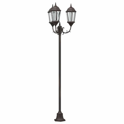 Vidaxx éclairage de jardin bronze 57 x 49 x 241 cm aluminium et verre