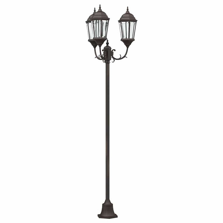 Vidaxx éclairage de jardin bronze 57 x 49 x 241 cm aluminium et verre