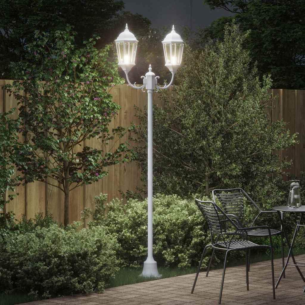 Vidaxx éclairage de jardin blanc 68 x 20 x 235 cm aluminium et verre