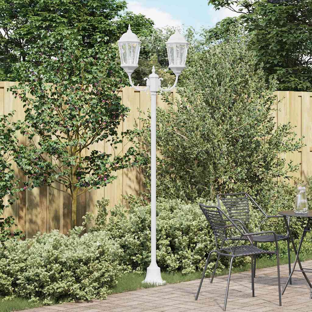 Vidaxx éclairage de jardin blanc 68 x 20 x 235 cm aluminium et verre