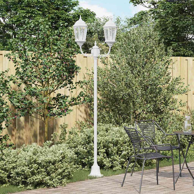 Vidaxx éclairage de jardin blanc 68 x 20 x 235 cm aluminium et verre