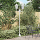 Vidaxx éclairage de jardin blanc 68 x 20 x 235 cm aluminium et verre