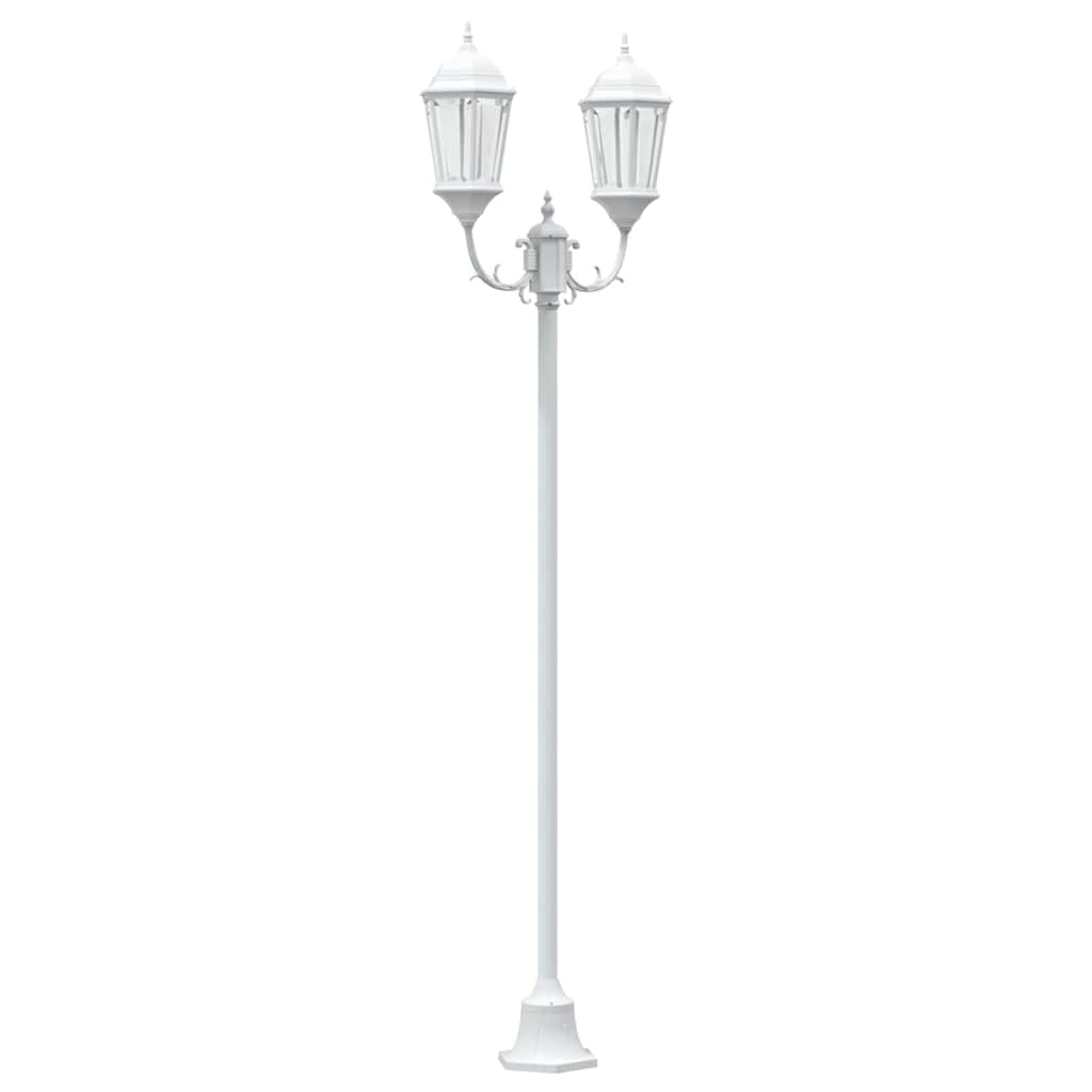 Vidaxx éclairage de jardin blanc 68 x 20 x 235 cm aluminium et verre