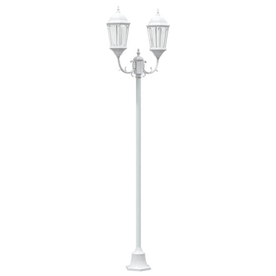 Vidaxx éclairage de jardin blanc 68 x 20 x 235 cm aluminium et verre