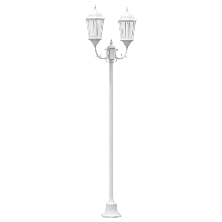 Vidaxx éclairage de jardin blanc 68 x 20 x 235 cm aluminium et verre