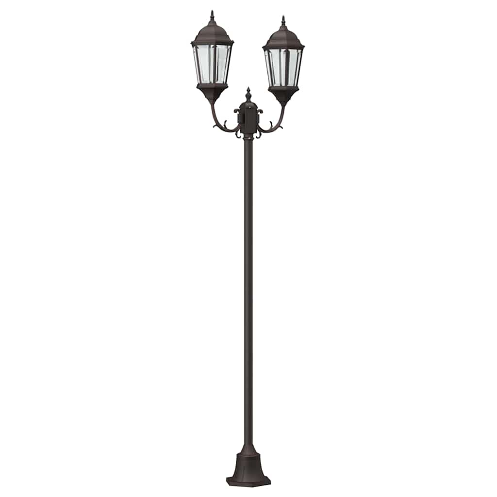 VidaXL éclairage de jardin bronze 68 x 20 x 235 cm aluminium et verre