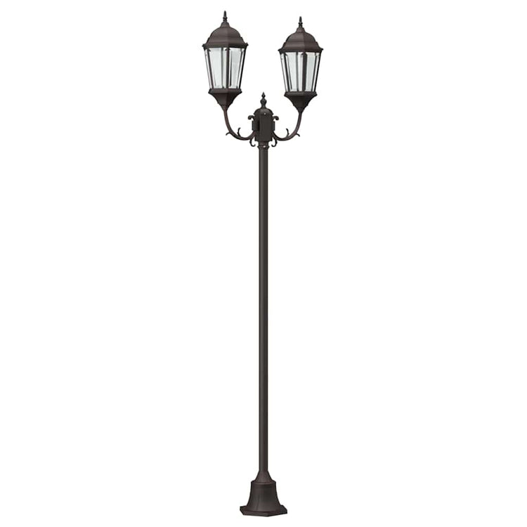 VidaXL éclairage de jardin bronze 68 x 20 x 235 cm aluminium et verre